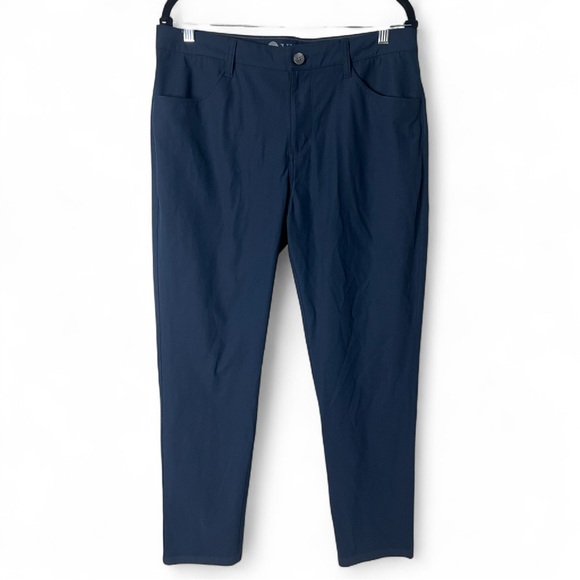 Vuori - Men’s Technical Stretch Performance Pants Navy Zip Pocket - Sz. L‎ - Picture 1 of 5